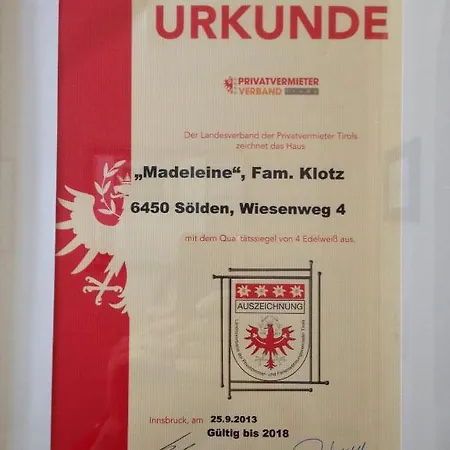 מלון דירות Madeleine Superior Inklusive Summercard